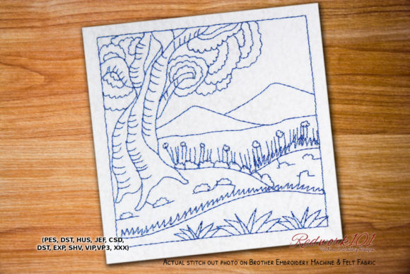 A Designer's Review: The Jungle Scene Lineart Embroidery Design