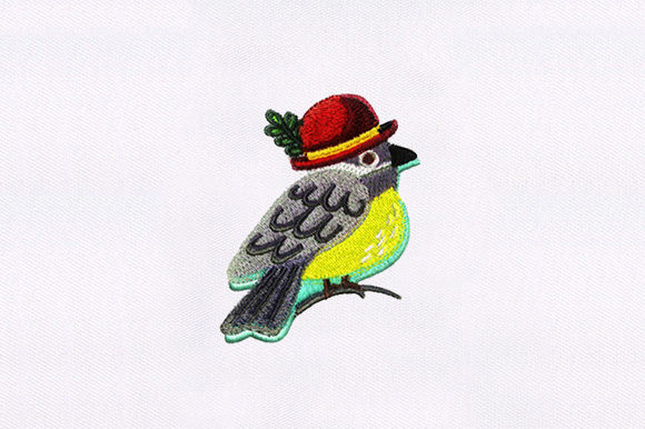A Stylish Little Bird for Modern Embroidery Projects