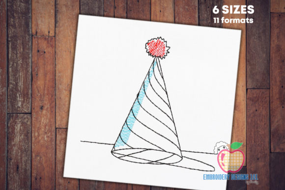 An Embroidery Designer's Real-World Review of Birthday Party Hat Sketch
