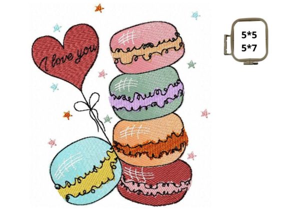 An Embroidery Designer's Review of Valentine's Macarons