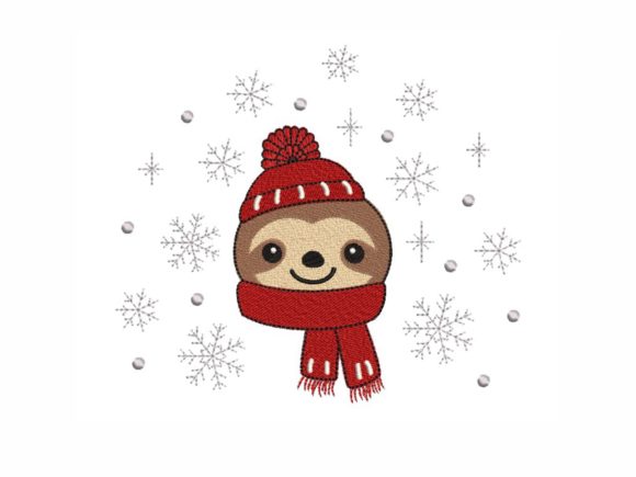 Christmas Sloth Embroidery Design Review for Merch