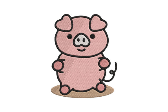 Cute Baby Animal Pig Cartoon Review for Boutique Apparel