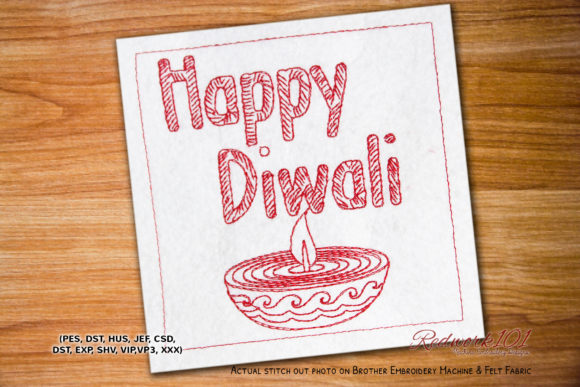 Designing Premium Sweatshirts with the Happy Diwali Festival Embroidery