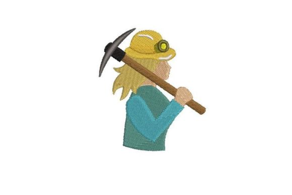 Female Coal Miner: Embroidery Design Review
