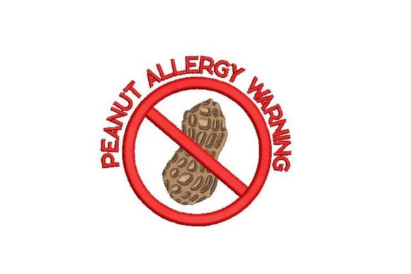 Peanut Allergy Warning Embroidery Design Review