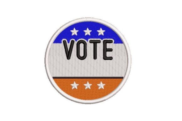 Personalisable Vote Sticker Embroidery Design Review