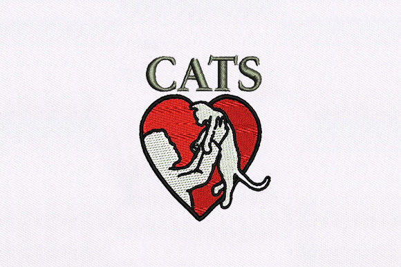 Reviewing Love Cat Symbol for Seasonal Holiday Embroidery Projects