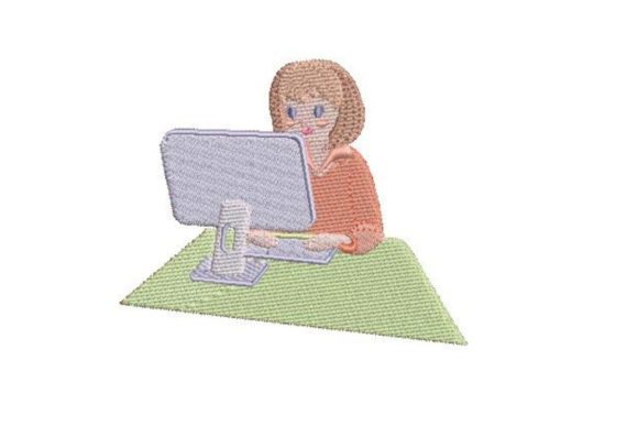 Reviewing Woman Typing on a Computer for Seasonal Sales