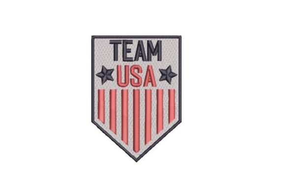 Team Usa: A Cheerful Embroidery Design for Handmade Gifts