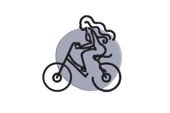 Woman Riding a Bike Embroidery: Craft Fair Product Review