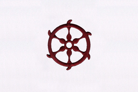 Yacht Wheel Embroidery: A Nautical Anchor for Seasonal Shops